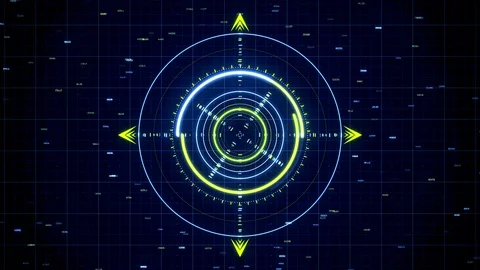 Close up of modern design of elements for technology background, seamless loop Stock Footage 121326492