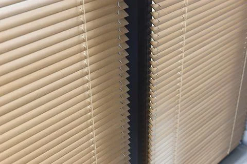 Close-Up of Modern Horizontal Window Blinds Stock Photos