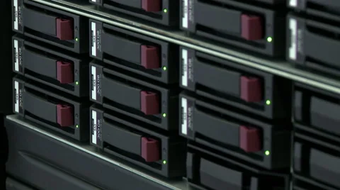 Close-up of modern server computer in data center Stock-Footage 67580280