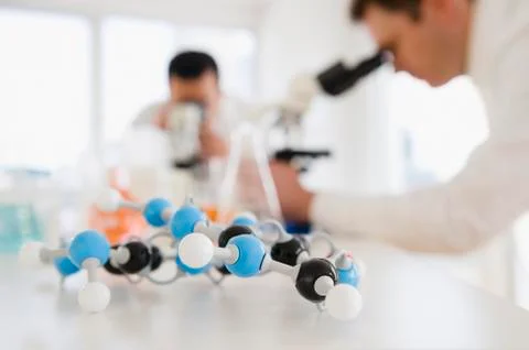 Close up of molecule module Stock Photos