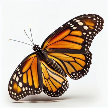 A close up of a monarch butterfly Illustrazione stock