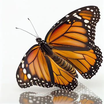 A close up of a monarch butterfly Illustrazione stock