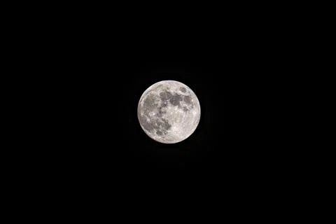 Close-up of the moon in a clear sky Stock Photos