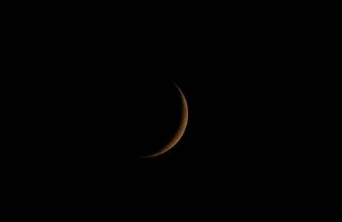 A close-up of the moon before the eclipse Stock Photos