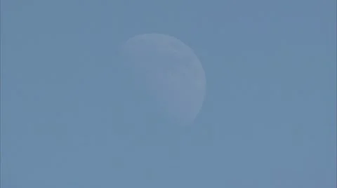 Close UP of The Moon Video stock 8886948