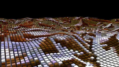 Close up of a mosaic looping animation graphic Video stock 241018239