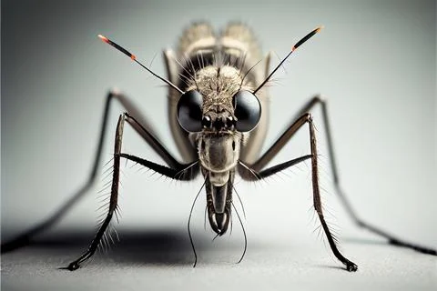 A close up of a mosquito Illustrazione stock