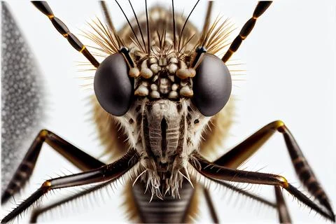 A close up of a mosquito Illustrazione stock