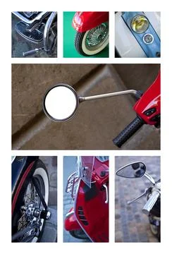 Close up of motorbikes Stock Photos