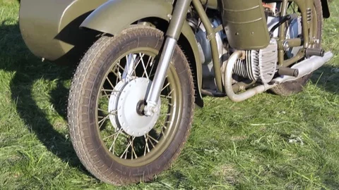 Close up of motorcycle engine design details Video stock 89490763