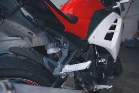 Close up of motorcycle . Stock Photos