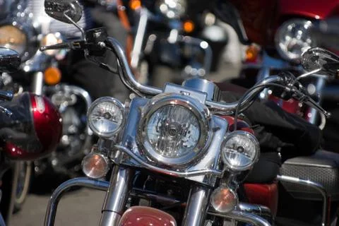 Close up of motorcycles Stock-Fotos
