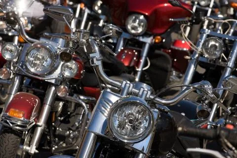 Close up of motorcycles Stock-Fotos