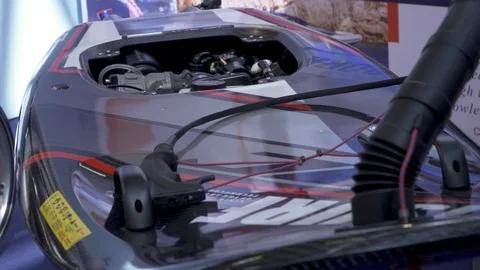 Close up of motorized surfboard  Stock Footage 88545136