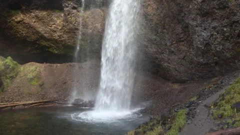 A close up of Moul Falls Stock Footage 251924911
