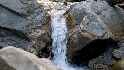 Close up of mountai stream Stock Footage 121175834