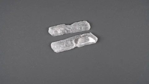 Close-up of mountain pure quartz crystal Stock Footage 123305014