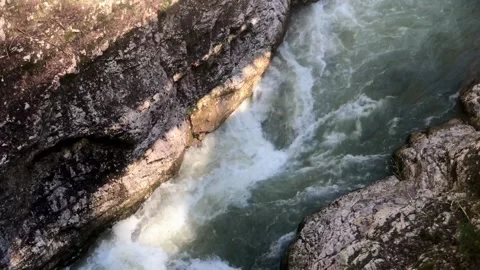 Close up of a mountain river Video stock 308110858