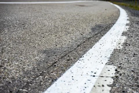 Close up of mountain road Stock Photos