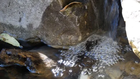 Close up of mountain water stream Stock-Footage 117921719