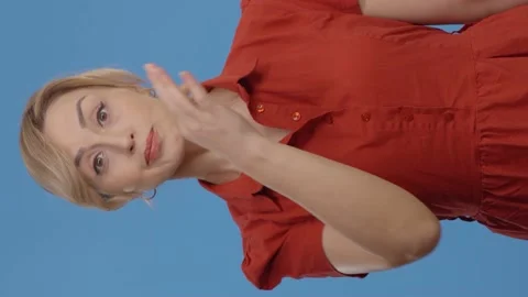 Close the mouth lock, looking at the camera. Stock Footage 152027421