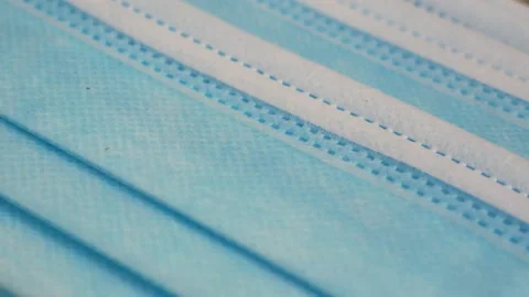 Close up movement surgical mask  Stock Footage 140450853