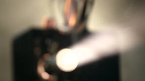 Close up of a movie projector Stock Footage 51353544