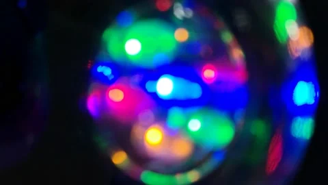 Close-up Of Moving colorful Lights Stock Footage 148424984