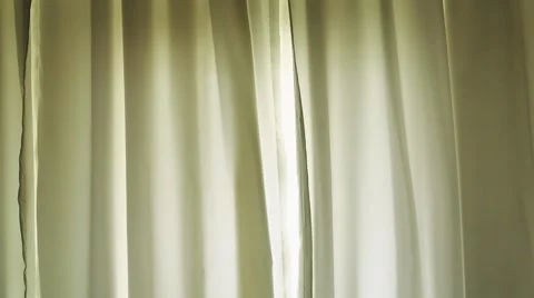 Close up of moving curtains Stock Footage 65317435