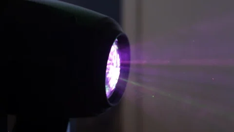 Close up moving head beam light concert green purple blue 動画素材 103966832