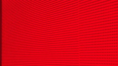 Close-up moving red lines on a led-screen Stock Footage 76417205