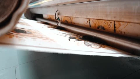 Close up moving shot of design being printed Stock Footage 135160362