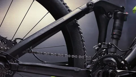 Close up on mtb drivetrain. Stock-Footage 168616932
