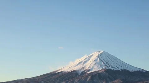 Close up of Mt.Fuji Stock Footage 81285986