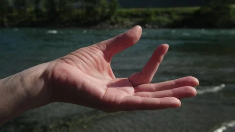 Close-up of Mudra hand position. Stock Footage 291668502