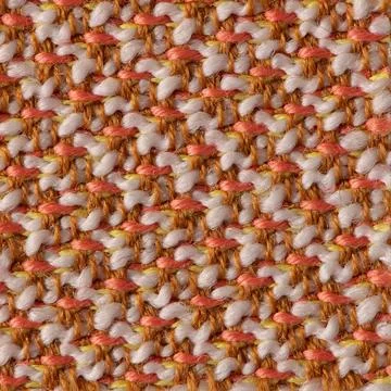 Close up of multicolored fabric texture with checkered woven pattern Stock Photos