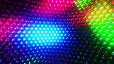 Close up of multicolored wall with pattern on it. Loop animation Stock Footage 239426072