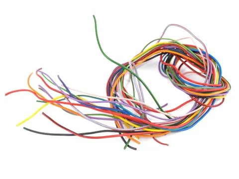 Close up of multicoloured wire Stock Photos