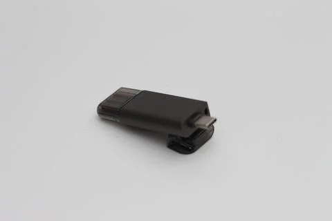 A close up of multifunction USB OTG adapter Stock Photos