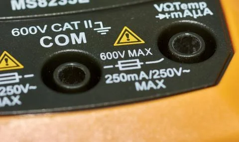 Close up of multimeter, macro. Stock Photos