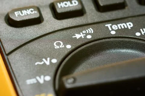 Close up of multimeter, macro. Stock Photos