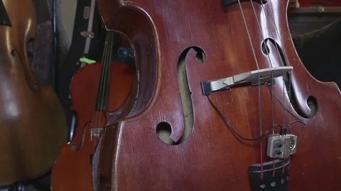 Close-up of musical instruments Stock Footage 83446872