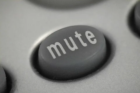 A close up of the mute button on a phone. Stock Footage 341312