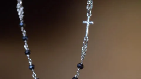Close-Up of a Mystical Rosary Video stock 257758291