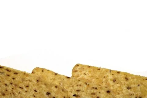 Close Up of Nacho Corn Crisp Chip Triangle Shape Snack Stock Photos