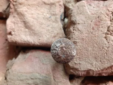 A close up of a Nail Stock Photos