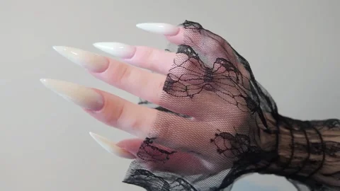 Close-up of Nail Tech Prepping Nails Stock Footage 302198189