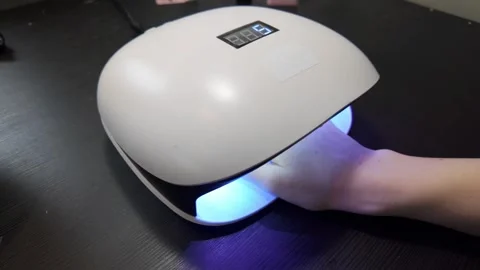 Close-up of Nail Tech Prepping Nails Stock Footage 302198286