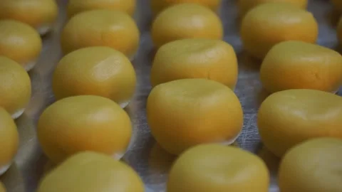 A close-up of nastar dough Stock Footage 271149185
