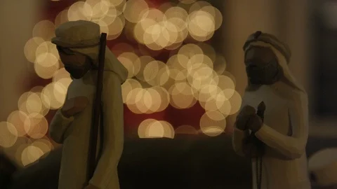 Close up of nativity  Stock Footage 87935487
